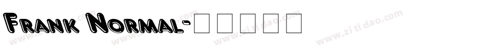 Frank Normal字体转换